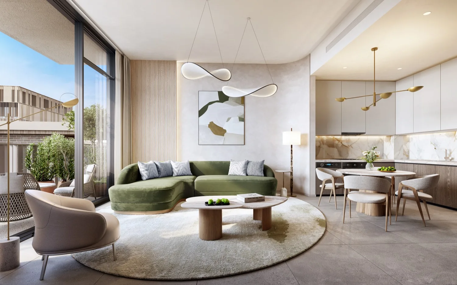 1 Bedroom residence living room