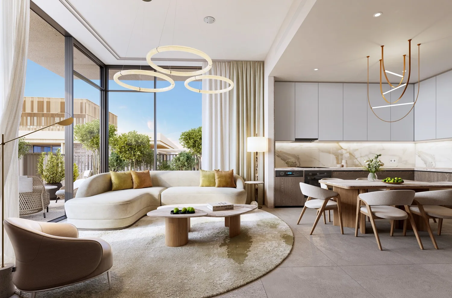 2 Bedroom residence living room